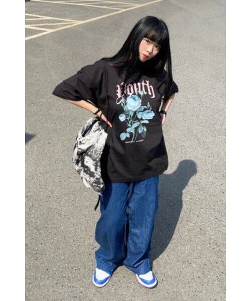 YOUTHKREW(ユースクルー)の「YK ジヒTシャツ - ブラック(Tシャツ/カットソー・レディース・その他・LARGE/MEDIUM)」の14枚目の写真