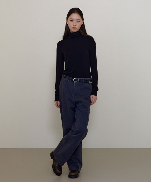 38COMEONCOMMON(38カモンコモン)の「Classic Turtle neck T-shirts (Black)(Tシャツ/カットソー・レディース・その他・FREE)」の3枚目の写真