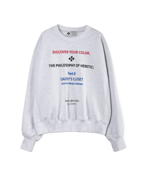HERETIC（ヘレティック）の「DADDY SWEATSHIRT / white melange（スウェット・レディース・その他・FREE）」の2枚目の写真
