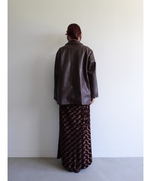 sahara（サハラ）の「2way Collar Over Jacket/２ウェイカラーオーバージャケット（その他アウター・レディース・ブラック/ブラウン/クリーム・FREE）」の15枚目の写真