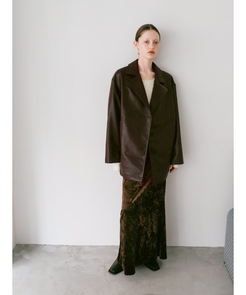 セール】2way Collar Over Jacket/2ウェイカラーオーバージャケット