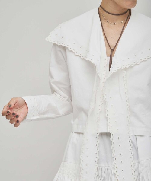 Whim Gazette（ウィムガゼット）の「【GEMINI】スカラップブラウス