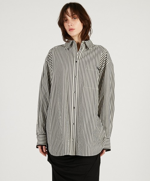 PRANK PROJECT(プランクプロジェクト)の「オーバーシャツ / Overshirt(シャツ/ブラウス・レディース・ダークブラック/ブラック/ブラウン・FREE)」の19枚目の写真