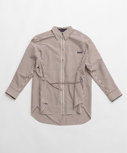 PRANK PROJECT(プランクプロジェクト)の「オーバーシャツ / Overshirt(シャツ/ブラウス・レディース・ダークブラック/ブラック/ブラウン・FREE)」の9枚目の写真