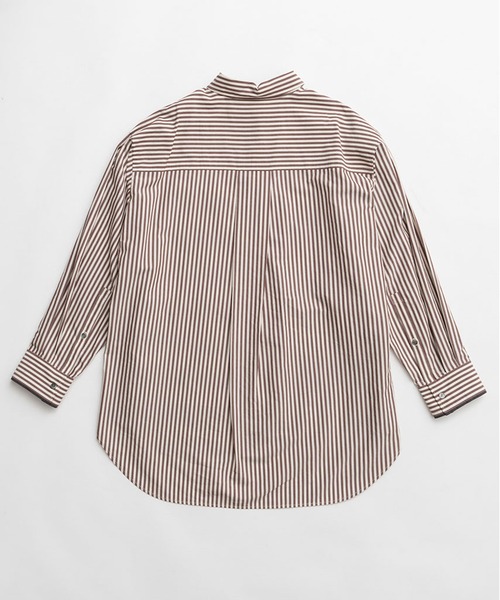 PRANK PROJECT(プランクプロジェクト)の「オーバーシャツ / Overshirt(シャツ/ブラウス・レディース・ダークブラック/ブラック/ブラウン・FREE)」の10枚目の写真