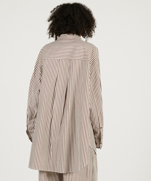 PRANK PROJECT(プランクプロジェクト)の「オーバーシャツ / Overshirt(シャツ/ブラウス・レディース・ダークブラック/ブラック/ブラウン・FREE)」の5枚目の写真