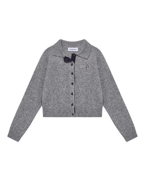 NEUFETBLEU(ヌフエブル)の「NEB metal shine two tone cardigan (gray)(カーディガン/ボレロ・レディース・その他・FREE)」の1枚目の写真