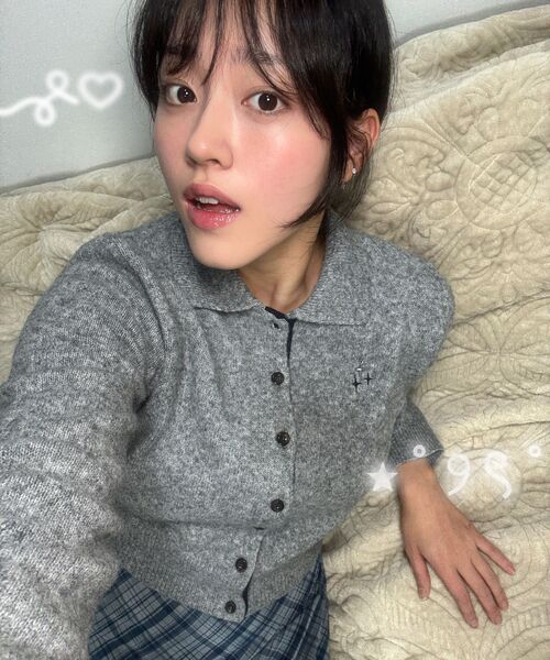 NEUFETBLEU(ヌフエブル)の「NEB metal shine two tone cardigan (gray)(カーディガン/ボレロ・レディース・その他・FREE)」の10枚目の写真