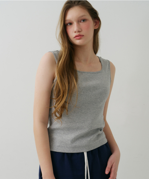 FIELDERS(フィールダーズ)の「SQUARE NECK SLEEVELESS GREY(Tシャツ/カットソー・レディース・その他・SMALL/MEDIUM)」の6枚目の写真