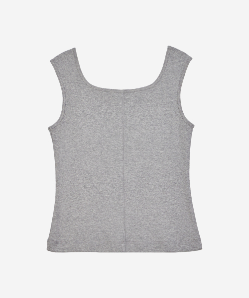 FIELDERS(フィールダーズ)の「SQUARE NECK SLEEVELESS GREY(Tシャツ/カットソー・レディース・その他・SMALL/MEDIUM)」の3枚目の写真
