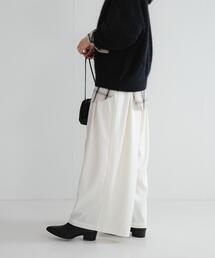 URBAN RESEARCH | ストレッチタックギャザーワイドパンツ(その他パンツ)
