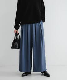 URBAN RESEARCH | ストレッチタックギャザーワイドパンツ(その他パンツ)