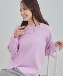 SHOO・LA・RUE | 【洗濯機可/セットアップ可】さりげないラメ使いで差をつける クルーネックニット(ニット/セーター)