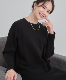 SHOO・LA・RUE | 【洗濯機可/セットアップ可】さりげないラメ使いで差をつける クルーネックニット(ニット/セーター)
