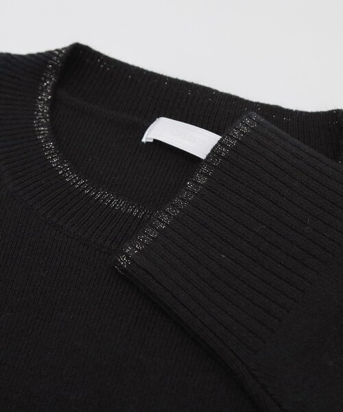 SHOO・LA・RUE（シューラルー）の「【洗濯機可/セットアップ可/毛玉になりにくい】クルーネックニット（ニット/セーター・レディース・ライトパープル/グリーン系/ダークブラウン/ブラック/イエロー系その他/ライトベージュ・01/02/03/04）」の22枚目の写真