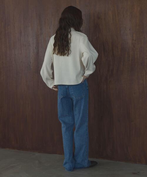 URBAN RESEARCH Sonny Label（アーバンリサーチサニーレーベル）の「ジャージーボトルネックプルオーバー（Tシャツ/カットソー・レディース・グレー/チャコールグレー/アイボリー・FREE）」の9枚目の写真