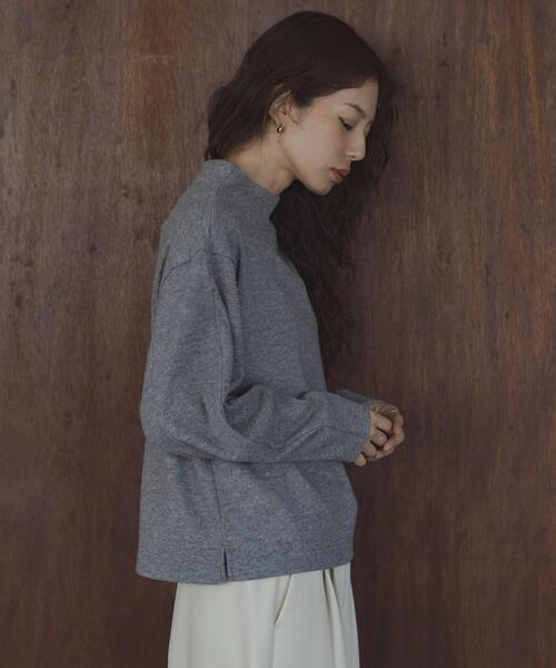 URBAN RESEARCH Sonny Label（アーバンリサーチサニーレーベル）の「ジャージーボトルネックプルオーバー（Tシャツ/カットソー・レディース・グレー/チャコールグレー/アイボリー・FREE）」の16枚目の写真