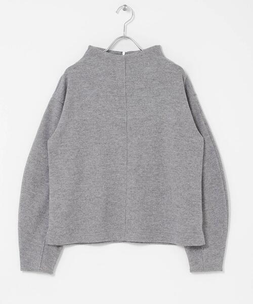 URBAN RESEARCH Sonny Label（アーバンリサーチサニーレーベル）の「ジャージーボトルネックプルオーバー（Tシャツ/カットソー・レディース・グレー/チャコールグレー/アイボリー・FREE）」の21枚目の写真