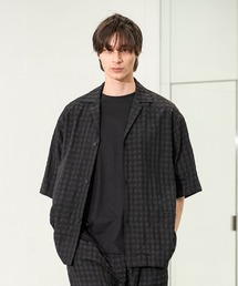 ギンガムチェック」に該当するシャツ/ブラウス（オープンカラー