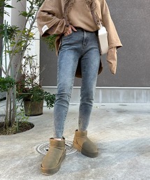 merrylatte | ストレッチストレートケミカルデザインデニムpt【Primaras】(デニムパンツ)