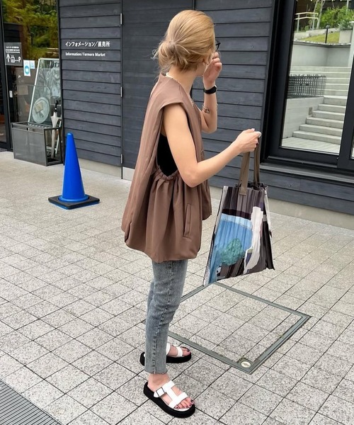 merrylatte(メリーラテ)の「ストレッチストレートケミカルデザインデニムpt【Primaras】(デニムパンツ・レディース・ブルー・L/M/S)」の3枚目の写真
