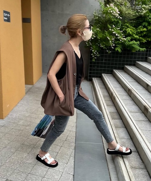 merrylatte(メリーラテ)の「ストレッチストレートケミカルデザインデニムpt【Primaras】(デニムパンツ・レディース・ブルー・L/M/S)」の7枚目の写真