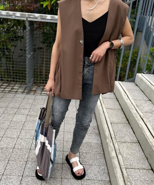 merrylatte(メリーラテ)の「ストレッチストレートケミカルデザインデニムpt【Primaras】(デニムパンツ・レディース・ブルー・L/M/S)」の8枚目の写真