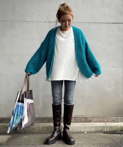 merrylatte(メリーラテ)の「ストレッチストレートケミカルデザインデニムpt【Primaras】(デニムパンツ・レディース・ブルー・L/M/S)」の11枚目の写真
