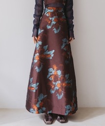 sahara（サハラ）の「Flower Jacquard Flare Skirt（スカート）」
