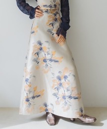 sahara（サハラ）の「Flower Jacquard Flare Skirt（スカート）」