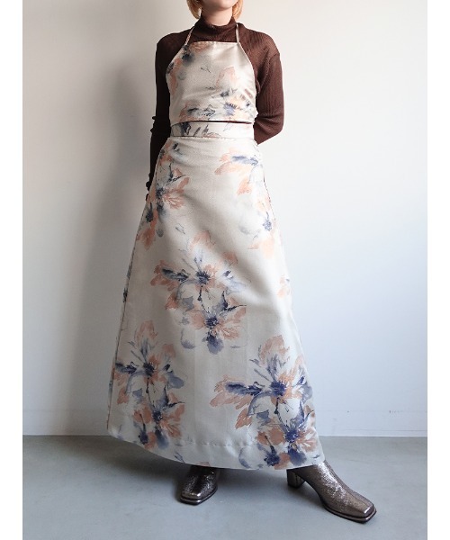 sahara（サハラ）の「Flower Jacquard Flare Skirt（スカート・レディース・ブラック/アイボリー/ブラウン・S/M）」の18枚目の写真