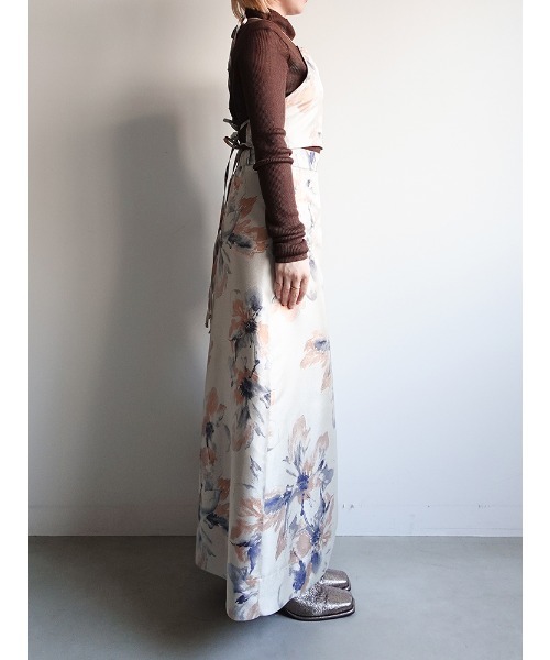 sahara（サハラ）の「Flower Jacquard Flare Skirt（スカート・レディース・ブラック/アイボリー/ブラウン・S/M）」の21枚目の写真