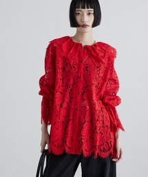 Lui's | スカラップレースバックオープンシャツ(シャツ/ブラウス)