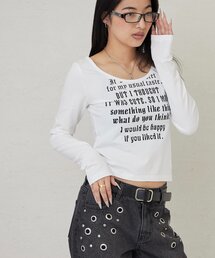【WEB限定】フレーズロゴトップス