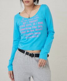 WHO'S WHO gallery | 【WEB限定】フレーズロゴトップス(Tシャツ/カットソー)