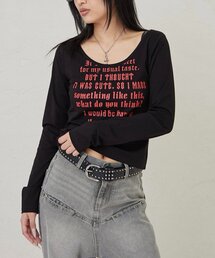 WHO'S WHO gallery | 【WEB限定】フレーズロゴトップス(Tシャツ/カットソー)