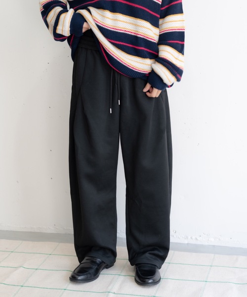 bashful base Oriental(バッシュフルベースオリエンタル)の「【bbO】デザインスウェットカーブパンツ(スウェットパンツ・メンズ・グレー/ブラック・LARGE/MEDIUM)」の1枚目の写真