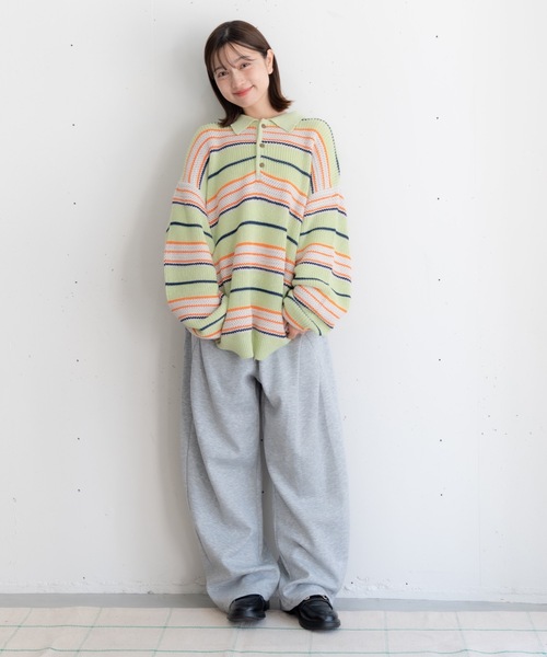 bashful base Oriental(バッシュフルベースオリエンタル)の「【bbO】デザインスウェットカーブパンツ(スウェットパンツ・メンズ・グレー/ブラック・LARGE/MEDIUM)」の7枚目の写真