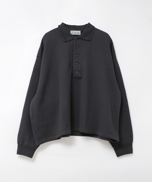 RNA-N（アールエヌエーエヌ）の「M2609 裏パイルポロプルオーバー（ポロシャツ・レディース・ピンク/ライトグレー/スミクロ・FREE）」の2枚目の写真