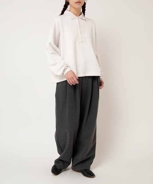 RNA-N（アールエヌエーエヌ）の「M2609 裏パイルポロプルオーバー（ポロシャツ・レディース・ピンク/ライトグレー/スミクロ・FREE）」の14枚目の写真