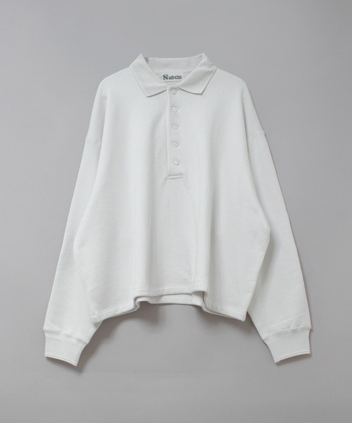 RNA-N（アールエヌエーエヌ）の「M2609 裏パイルポロプルオーバー（ポロシャツ・レディース・ピンク/ライトグレー/スミクロ・FREE）」の7枚目の写真