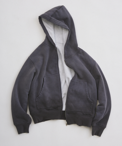 ダブルフェイス ワッフル ジップパーカー（パーカー）｜JOURNAL