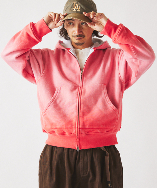 JOURNAL STANDARD relume（ジャーナルスタンダード　レリューム）の「ダブルフェイス ワッフル ジップパーカー（パーカー・メンズ・レッド系その他/コバルトブルー/ブラックミックス・LARGE/MEDIUM）」の17枚目の写真