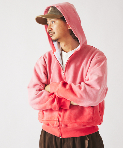 JOURNAL STANDARD relume（ジャーナルスタンダード　レリューム）の「ダブルフェイス ワッフル ジップパーカー（パーカー・メンズ・レッド系その他/コバルトブルー/ブラックミックス・LARGE/MEDIUM）」の20枚目の写真