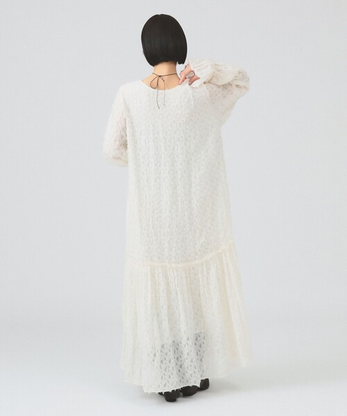 Ray BEAMS(レイビームス)の「フリンジ ジャカード クリンクル ワンピース(ワンピース・レディース・ブラック/ホワイト系その他6・ONE SIZE)」の20枚目の写真