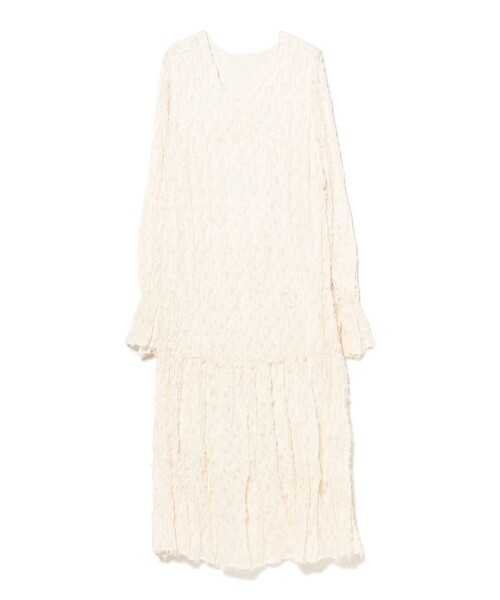 Ray BEAMS(レイビームス)の「フリンジ ジャカード クリンクル ワンピース(ワンピース・レディース・ブラック/ホワイト系その他6・ONE SIZE)」の11枚目の写真