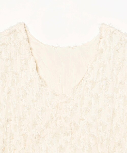 Ray BEAMS(レイビームス)の「フリンジ ジャカード クリンクル ワンピース(ワンピース・レディース・ブラック/ホワイト系その他6・ONE SIZE)」の10枚目の写真