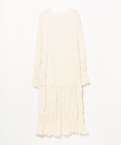 Ray BEAMS(レイビームス)の「フリンジ ジャカード クリンクル ワンピース(ワンピース・レディース・ブラック/ホワイト系その他6・ONE SIZE)」の8枚目の写真