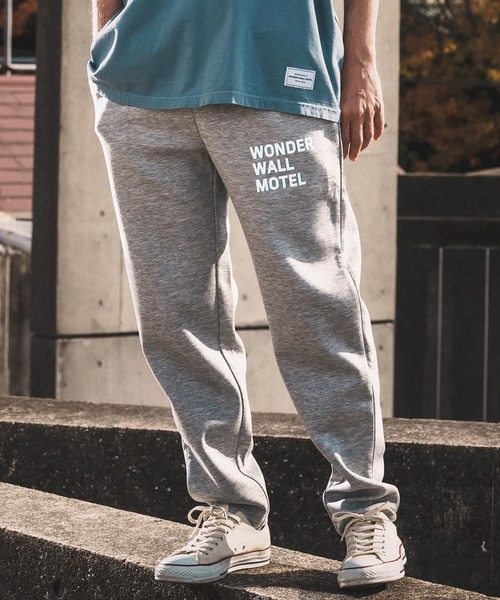 WONDER WALL MOTEL（ワンダーウォールモーテル）の「mp14453-Tapered Sweat Pants  スウェットパンツ(26SSSW03)（スウェットパンツ・メンズ・ミックスグレー/ブラック/ネイビー・XL/L/M/S）」の4枚目の写真