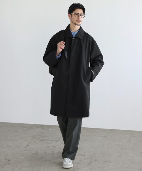 +phenix(プラスフェニックス)の「SPU別注 WINDSTOPPER(R) PRODUCTS BY GORE-TEX LABS 【防風/撥水/透湿/軽量】比翼ステンカラーコート(ステンカラーコート・メンズ・ネイビー/チャコール/ブラック・M/S/XL/L)」の11枚目の写真